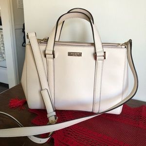 Kate Spade — versatile white/ cream shoulder/ hand bag